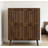 Medieval-style Modern Shoe Cabinet, Upright Shoe Storage Unit With Vertical Grooved Finish, 31.5-inch Walnut-colored Shoe Cabinet, Suitable For Hallways, Passageways And Entrances.-1285368268