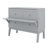 Grey Queen Murphy Cabinet Bed with USB Ports and Shelves, Space-Saving Wood Wall Bed for Guest Room-2137416288-2137416301
