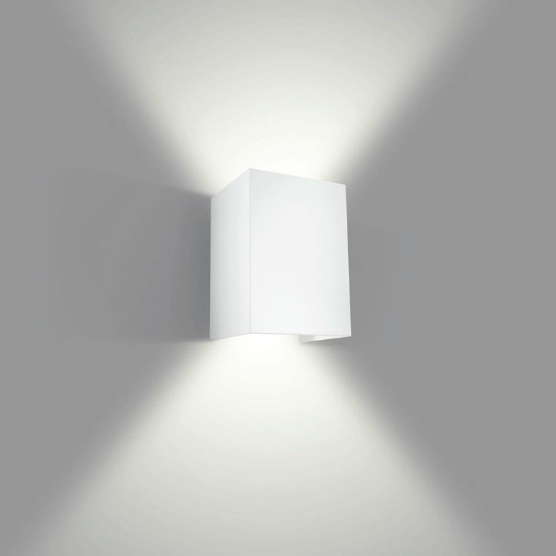 Philips LED Wall Light Hopsack White 3W