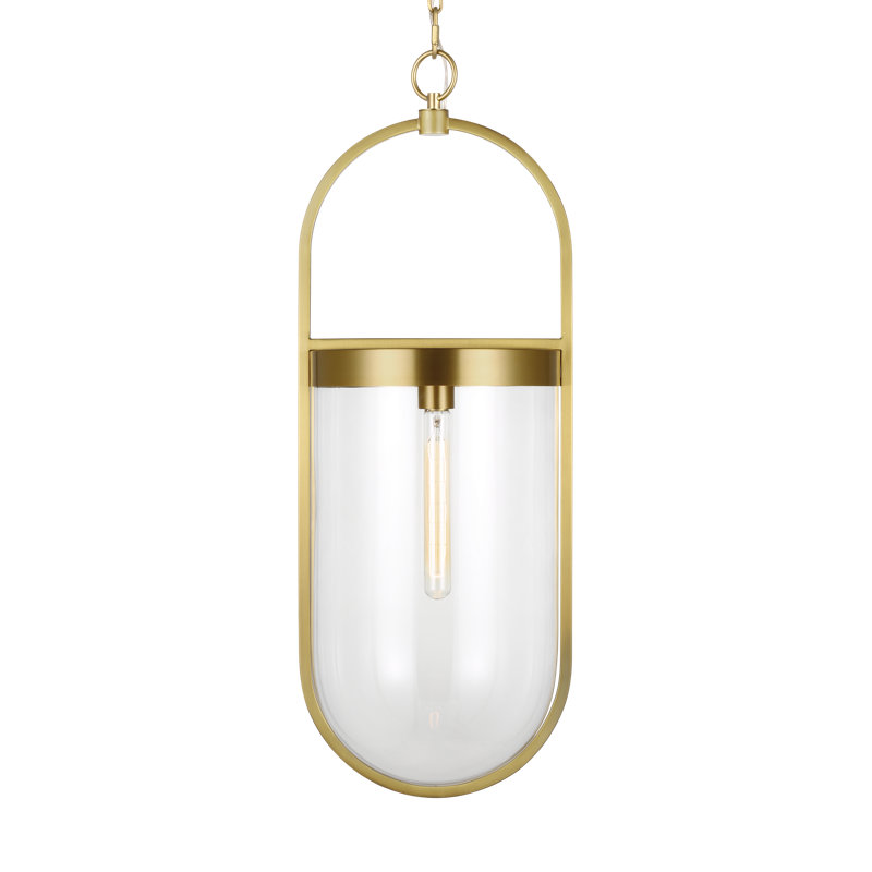 Luminaire suspendu géométrique à 1 lumière Roselyn, Bronze brillant, H 31,125 po x l 10,75 po x P 11,5 po