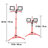 LED Work Light with Stand, 2PCS 10000 Lumen Dual-head LED Work Light