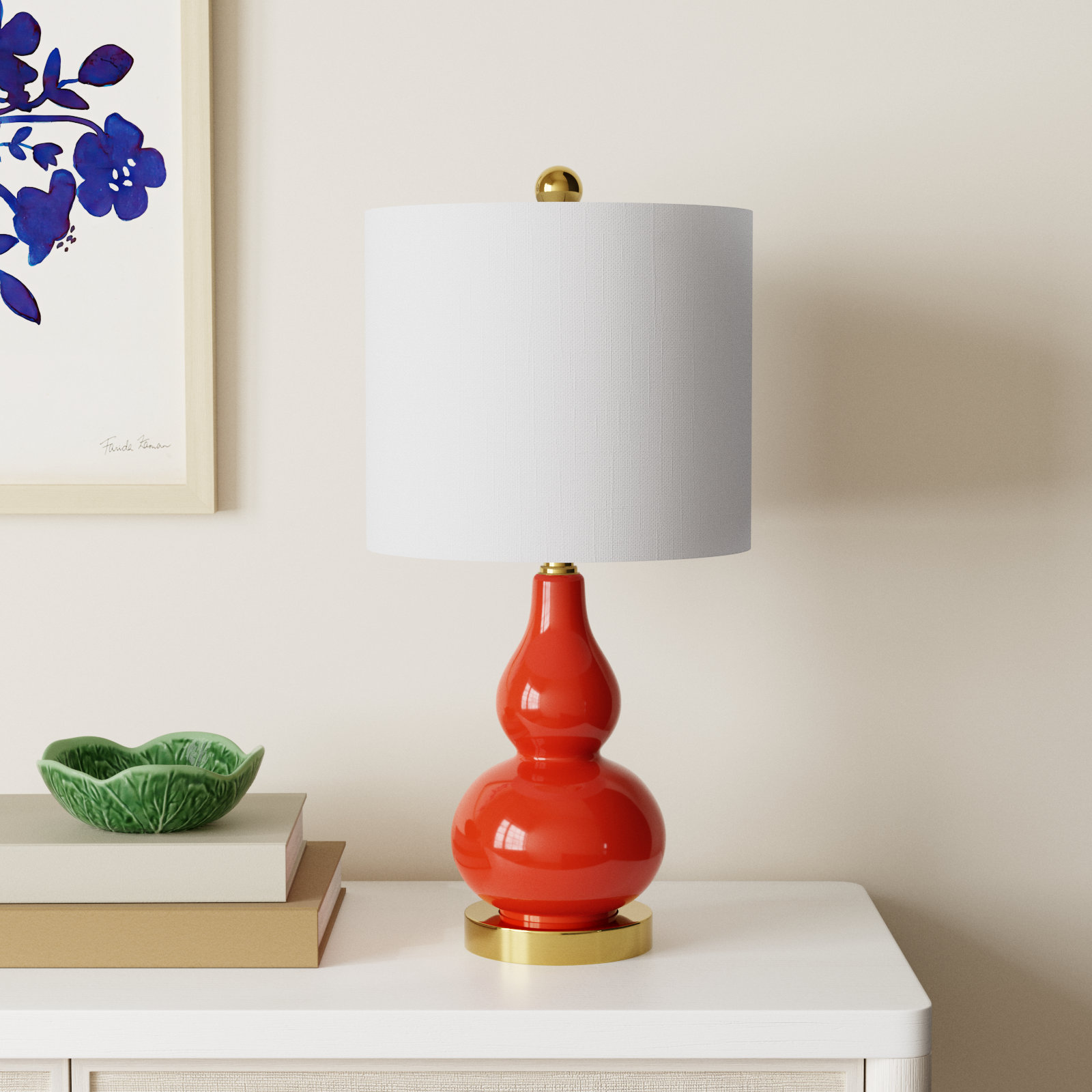 Galliano Table Lamp, Orange
