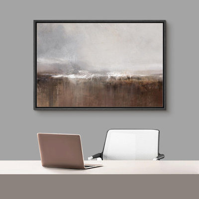 Paysage minimaliste brun, minimaliste douillet