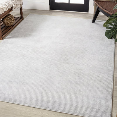 Tapis blanc / argenté Wolcott