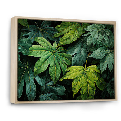 " Emerald Canopy Rainforest Leaves I "