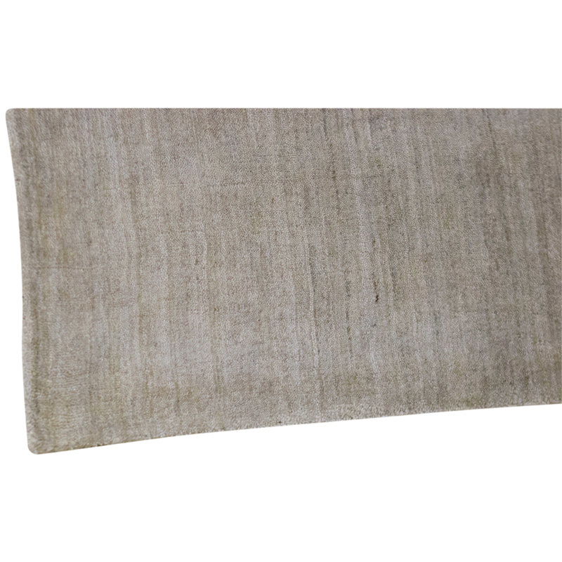 Hand Knotted Silk Area Rug in Beige