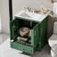 Meuble-lavabo moderne 30 po avec lavabo en céramique et portes à fermeture douce-404939872