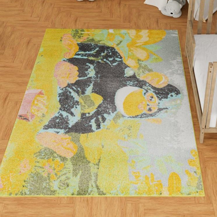 Unique Loom Gorilla Whimsy Kids Rug, Rectangle 2'2" x 3'1"