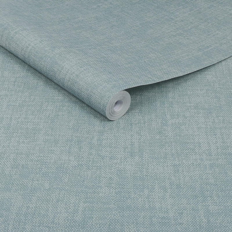 Superfresco Easy Zara Textured Plain Wallpaper, Peacock Blue