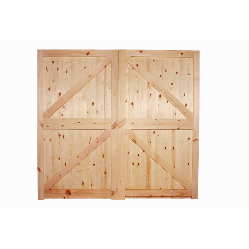 FL&B Redwood External Garage Door, 1981mm H x 2135mm W x 44mm D