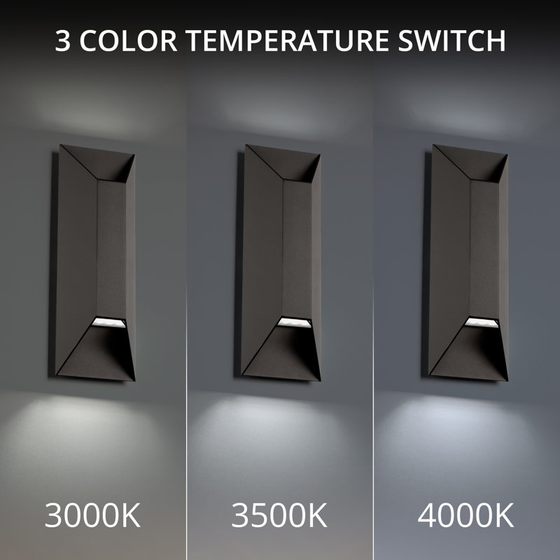 Maglev 2 - Light LED Flush Mounted Sconce, Bronze, 4000K, 16" H x 5.5" W x 3.625" D