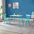 Square Table Portable Plastic Dining Card Table And Chair Set