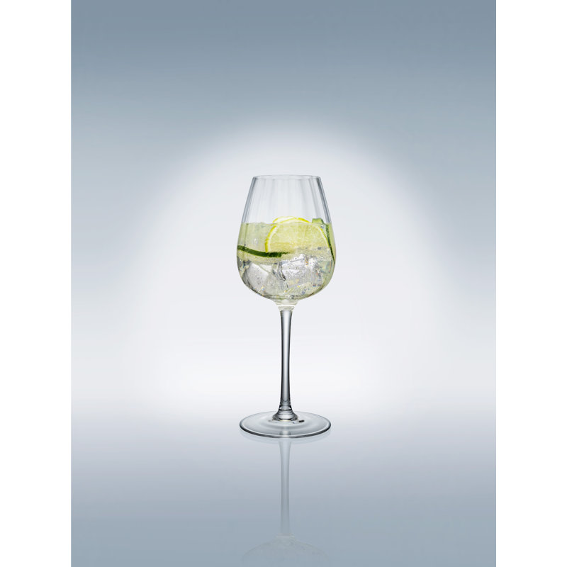 Verre à vin Villeroy & Boch Rose Garden Collection, lot de 4, 6,75 oz, verre cristal, transparent