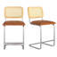 Ensemble de 2 tabourets de bar à hauteur de comptoir Farini, tabourets de bar rembourrés à dossier en rotin, tabourets de 24 pouces-2106226785-2106226791