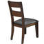 Chaises de salle à manger à dossier cerise foncé, 2 pièces, support de siège rembourré 2, uni