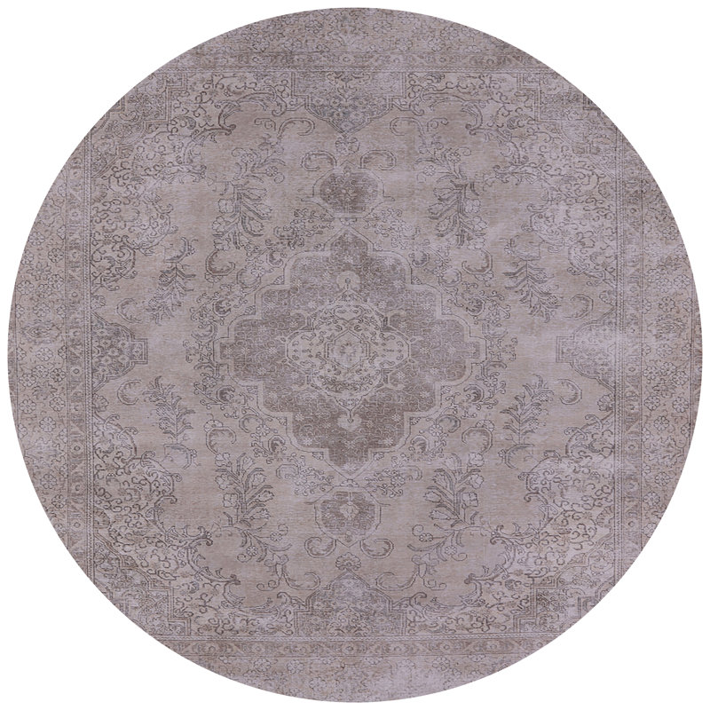 Tapis oriental gris Sherly, Rond 5 pi