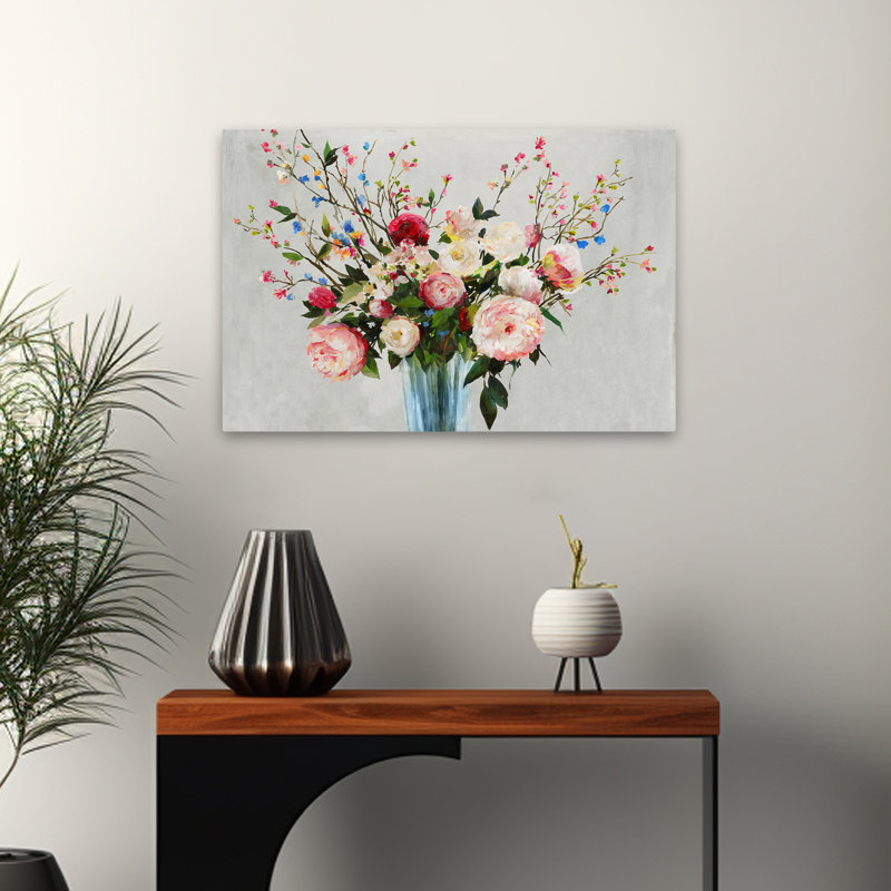 Paysage, nature, plantes, fleurs, Grenade, art mural, H 16 po x l 24 po