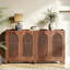 Buffet vintage avec tablette réglable, brun