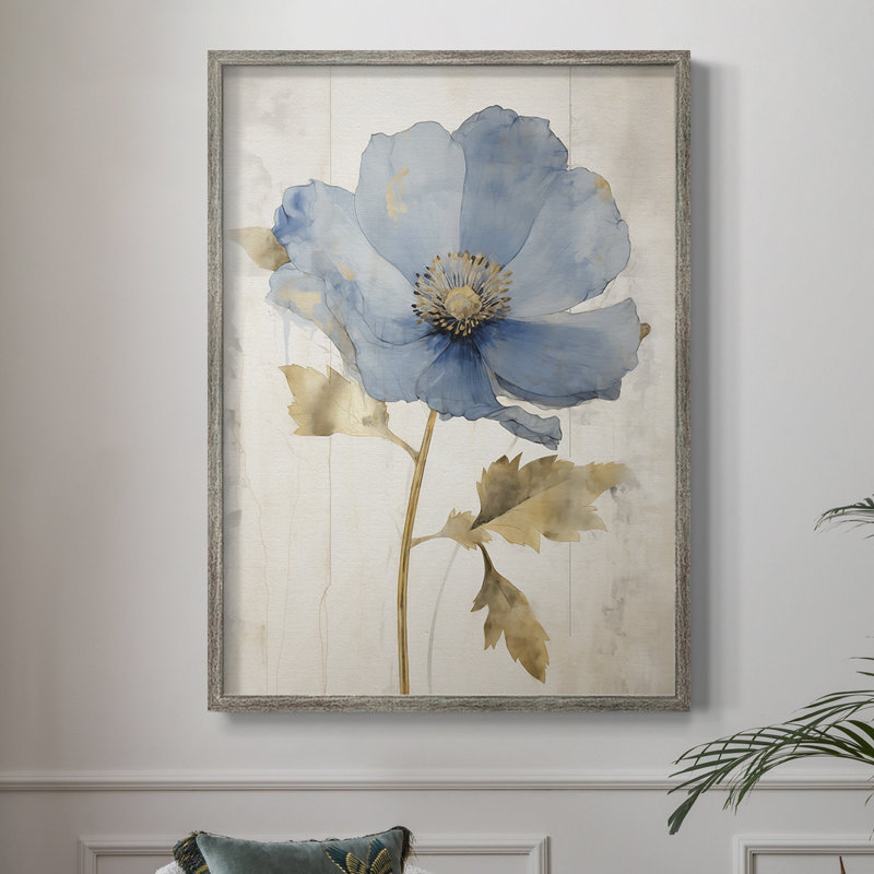 Impression encadrée FLORAL Series - bois massif, H 15 po x l 12 po