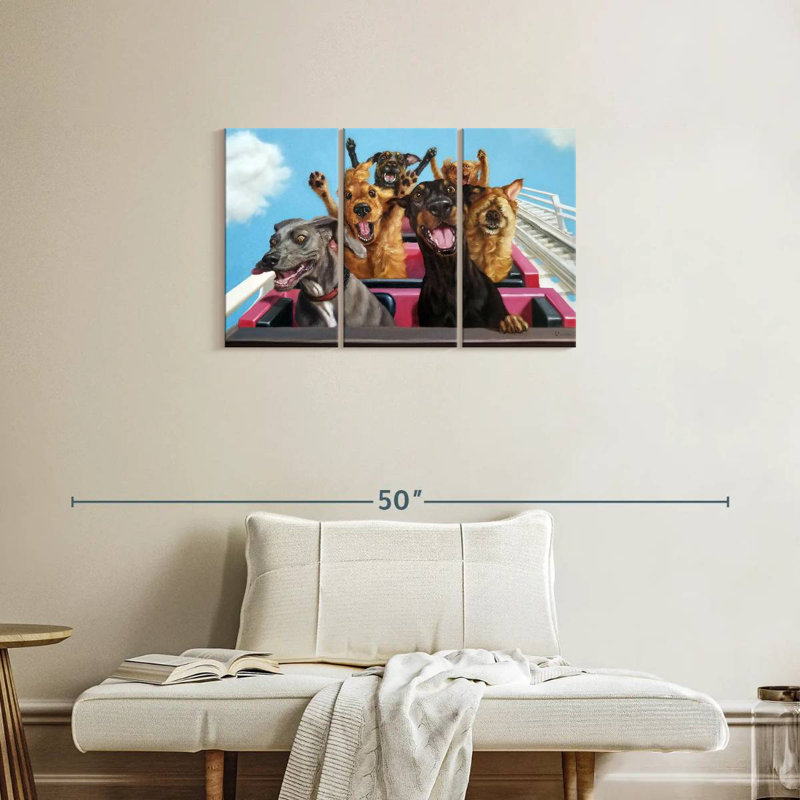 Thrill Seekers, 20" H x 33" W