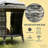 Side Table,Wicker Outdoor Coffee Table-1615575703