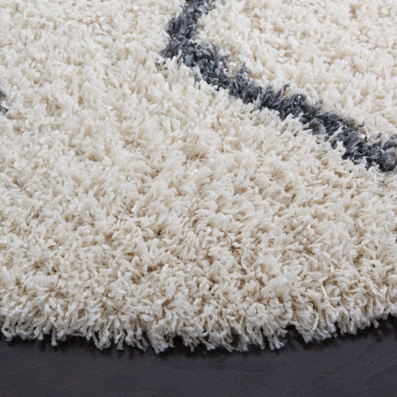 Minna Shag 600 Performance Geometric Rug, Rectangle 8' x 10'