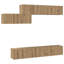 TV Cabinet Set With Drawer 7 Pcs 60 X 30 X 30 Cm-1666976429