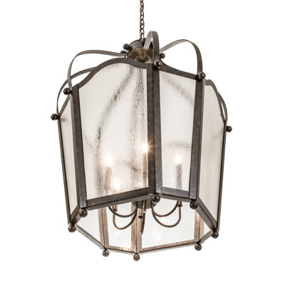 Citadel 6 - Light Dimmable Lantern Geometric Chandelier