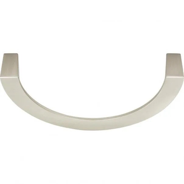 Roundabout 3" Center to Center Drop handle, 5 1/16", Brushed Nickel