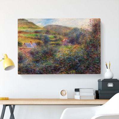 Environs Of Berneval by Pierre-Auguste Renoir - Wrapped Canvas