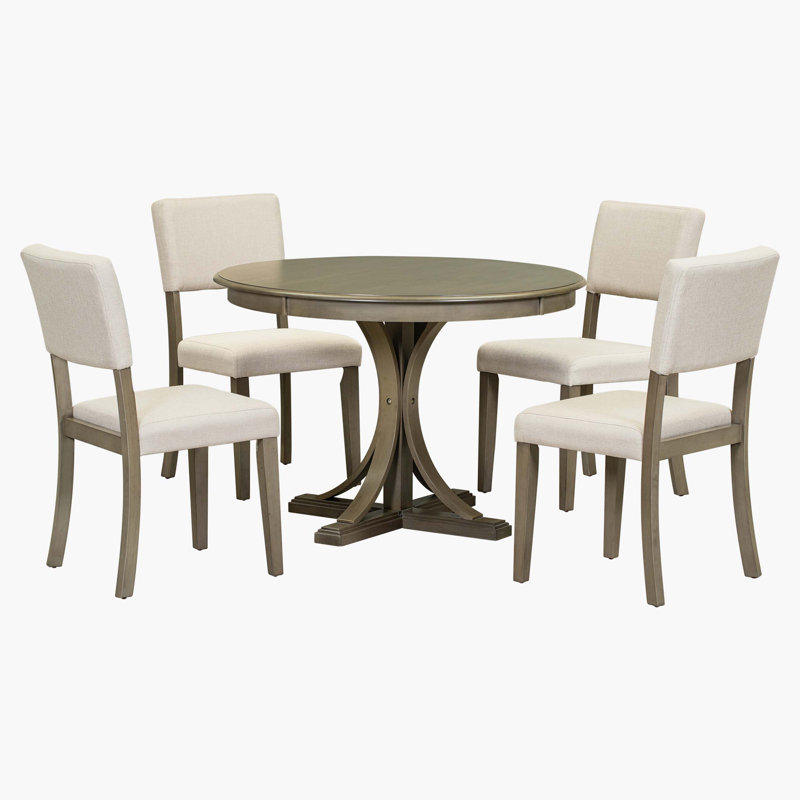 Ensemble repas pour 4 personnes Mallaki, Taupe