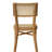 Brown Wood Outdoor Chairs, Woven Design For Breathable Seating, Strong Frame, 2 Dining Chairs With Plastic , Seat And Comfortable Sitting, Natural Rustic Decor, 2