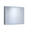 36 po Armoire à pharmacie en aluminium l 30 po x H 30 po avec horloge à miroir, température intégrée, DEL tricolore, cadre biseauté, fonction de brouillard, station de charge rectangulaire / encastrée