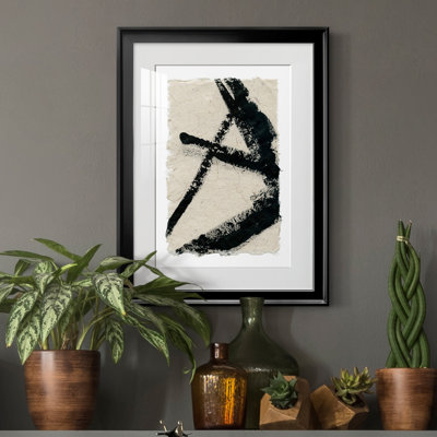 «Lines Crossed I», peinture sur toile encadrée