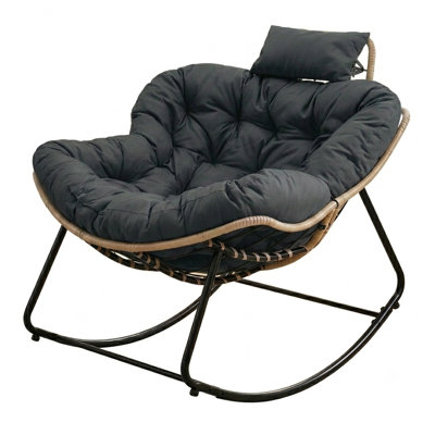 Eggshell Rocking Chair, Tech Fabric