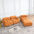 Modular Sectional Sofa, Button Tufted Designed And DIY Combination, L Shaped Couch With Reversible Ottoman-857579448