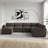 137.8" W U-Shaped Modular Sectional -574073011