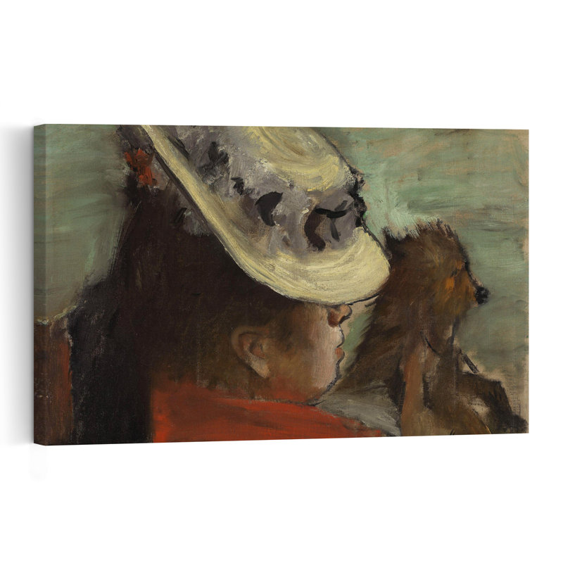 Lady With A Dog, C.1877 Contemporary Abstract Dog Horse Portrait Wall Art Print, 101.6cm H x 152.4cm W