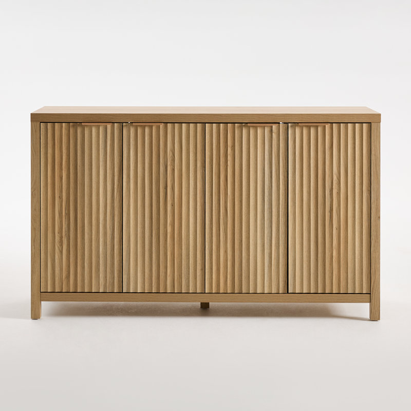 Nicolee 141cm Wide Credenza, Sand Oak