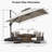 Karnesha Eco-Friendly Advanced Fabric 10" x 10" Square Cantilever Umbrella  with Base-1153511198