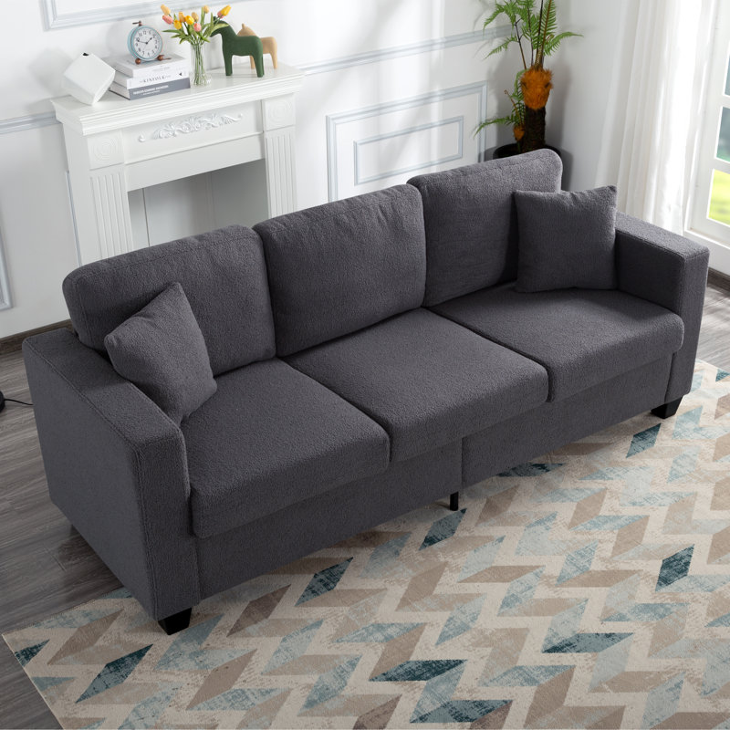 Canapé 86,6 po, Gris
