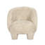 Natural Vegan Shearling Accent Chair-675092096
