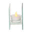 Photophore en verre 4 po avec bougie inclus