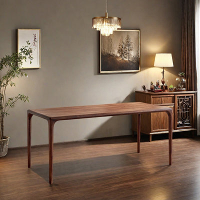 Durable Walnut All Solid Wood Large Long Table