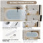 Baignoire autoportante 67 po en acrylique, baignoire autoportante, blanc brillant, drain chromé Toe-tap 67 po, certifié Cupc