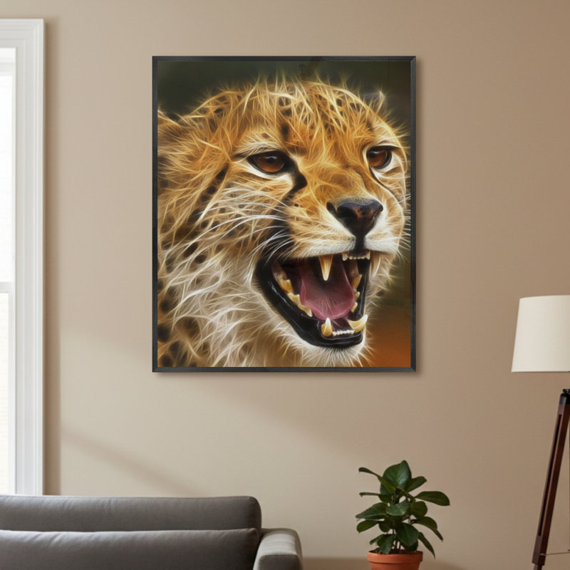 Single Picture Frame LED Illuminated Wall Art Wall Art on Glass / Aluminium, 60 cm H x 50 cm W