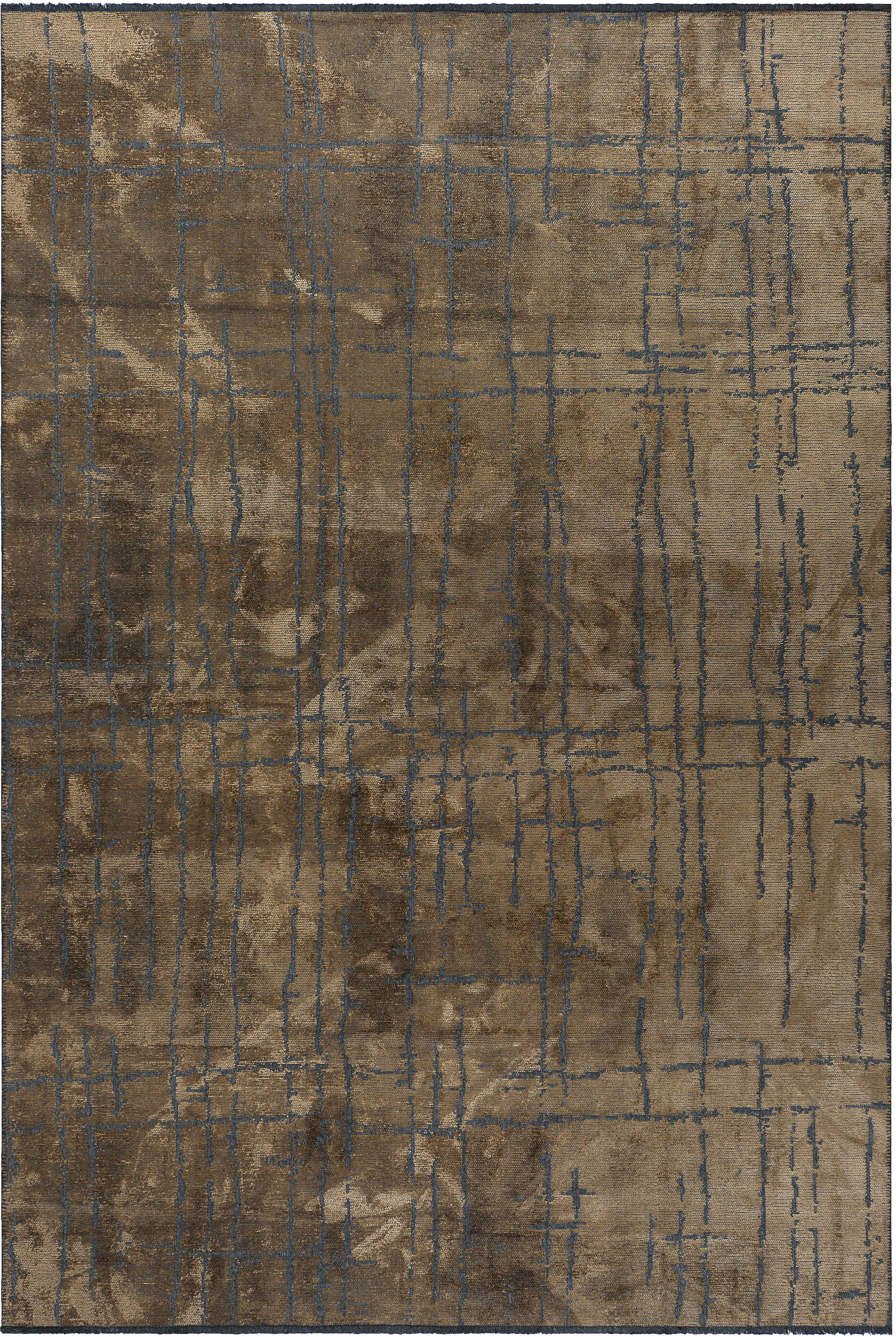 Woven Concepts Rapture Abstract Flatweave Mink Brown/Black Area Rug ...