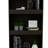 Bookcase, Three Shelves, Double Door Cabinet, Metal Hardware, Black