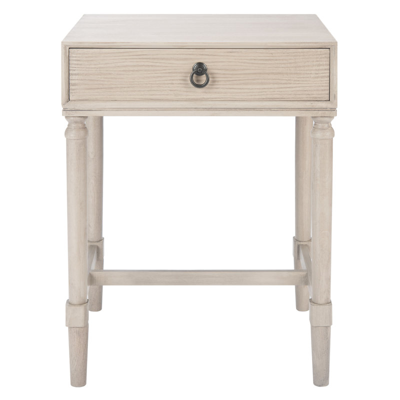 Cristian End Table with Storage, Grey