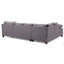 Canapé modulaire Malone G642B-SC (3 boîtes), gris